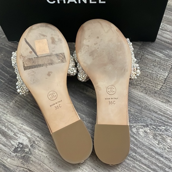 Chanel mule ivory sandals - Picture 5 of 6